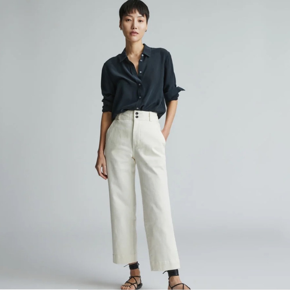 NWT | Everlane | The Organic Straight-Leg Pant | Beech color